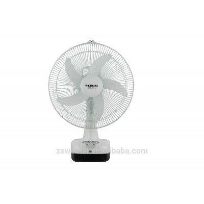 14" USB Rechargeable emergency table fan with LED light WRS-2914